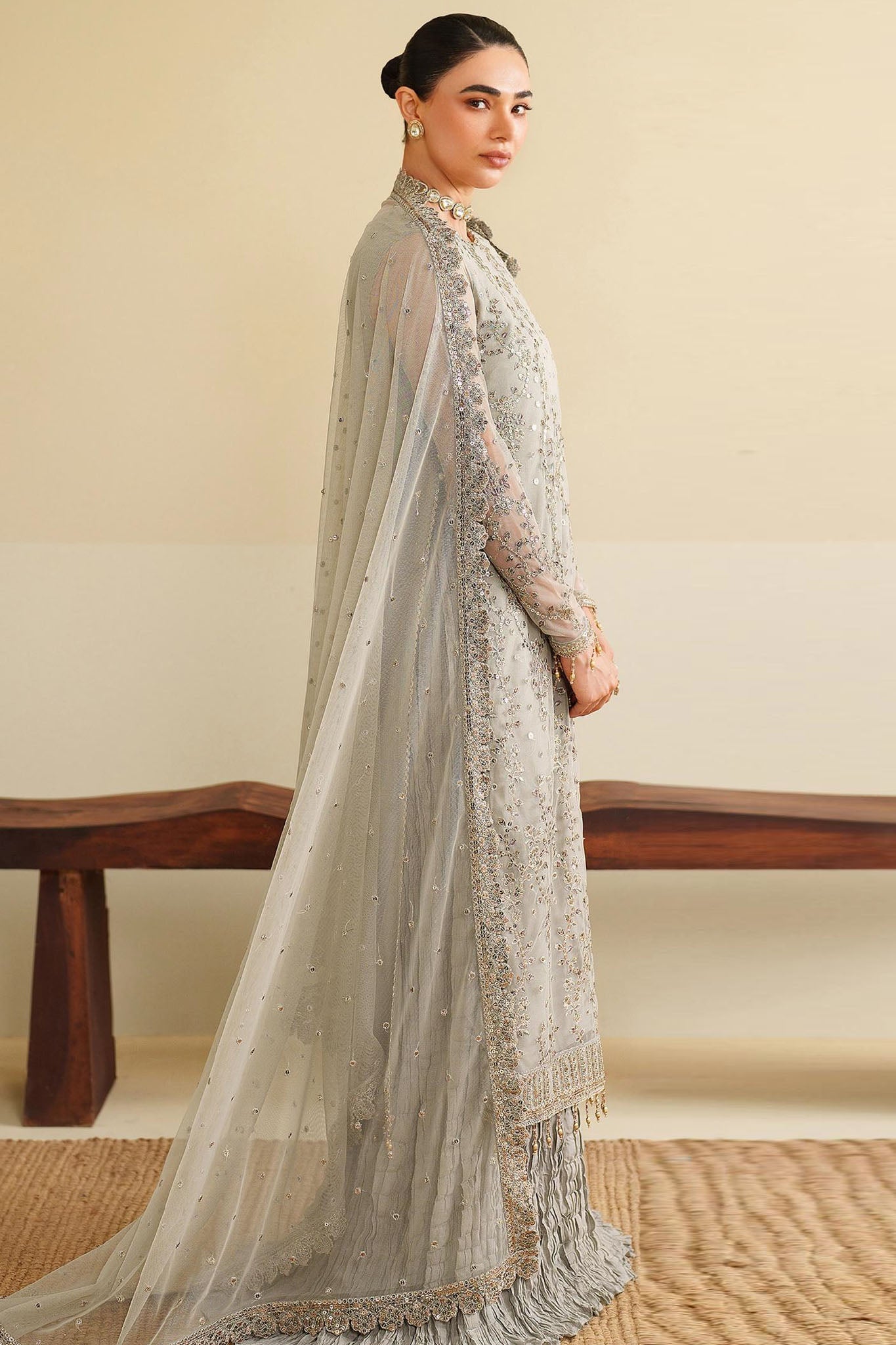 Roohi By Zarif Unstitched 3 Piece Formal Edit Collection'2025-ZRF-RFE-06-MILAAN