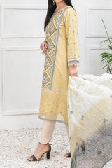 Zarka by Tawakkal Semi Stitched 3 Piece Emb Lawn Suit-ZT-9129