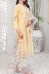 Zarka by Tawakkal Semi Stitched 3 Piece Emb Lawn Suit-ZT-9127