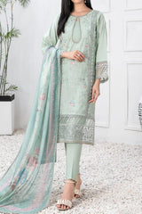 Zarka by Tawakkal Semi Stitched 3 Piece Emb Lawn Suit-ZT-9125