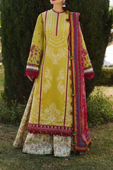 SS Lawn By Hussain Rehar Unstitched 3 Piece Emb Lawn Suit-Zest