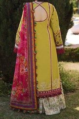 SS Lawn By Hussain Rehar Unstitched 3 Piece Emb Lawn Suit-Zest