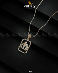 Zirconic Expression Pendant Golden - Zeesy Jewellery