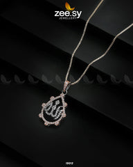 Zirconic Verse Locket Black Rose - Zeesy Jewellery