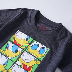 Kjunction Boys Half Sleeves-Printed T-Shirt (Donald)
