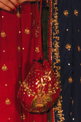 Bridal Pouch By Zaaviay Aab-E-Resham Pouch