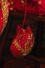 Bridal Pouch By Zaaviay Aab-E-Resham Pouch
