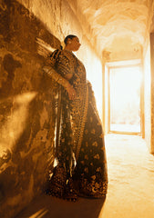 Dastoor By Aik Atelier Unstitched 3 Piece Luxury Velvet Suit-LOOK 04