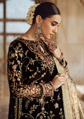 Dastoor By Aik Atelier Unstitched 3 Piece Luxury Velvet Suit-LOOK 09