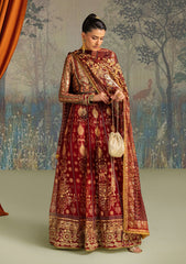 Lady Aik By Aik Atelier Unstitched 3 Piece Formals Vol-01 Suit-LOOK 01