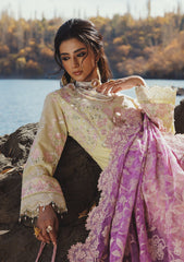 Aik Atelier Unstitched 3 Piece Lawn Vol-01 Suit-LOOK 03