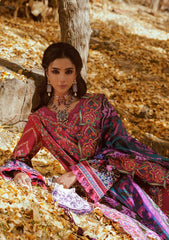 Aik Atelier Unstitched 3 Piece Lawn Vol-01 Suit-LOOK 09