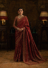 Aik Atelier Unstitched 3 Piece Formals Sari Edit Suit-LOOK 01