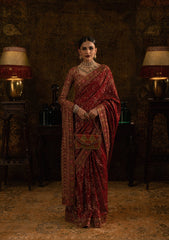 Aik Atelier Unstitched 3 Piece Formals Sari Edit Suit-LOOK 01