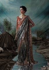 Aik Atelier Unstitched 3 Piece Formals Sari Edit Vol-01 Suit-LOOK 02