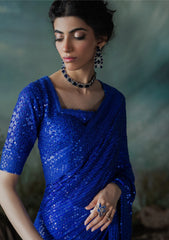 Aik Atelier Unstitched 3 Piece Luxury Formals Sari Edit Suit-A2405