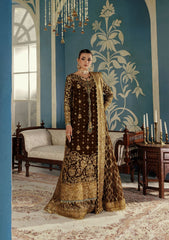 Udaipur By Aik Atelier Unstitched 3 Piece Luxury Velvet Formals Suit-LOOK 01