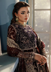 Udaipur By Aik Atelier Unstitched 3 Piece Luxury Velvet Formals Suit-LOOK 03