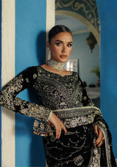 Udaipur By Aik Atelier Unstitched 3 Piece Luxury Velvet Formals Suit-LOOK 04