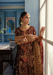 Udaipur By Aik Atelier Unstitched 3 Piece Luxury Velvet Formals Suit-LOOK 05