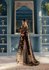 Udaipur By Aik Atelier Unstitched 3 Piece Luxury Velvet Formals Suit-LOOK 06
