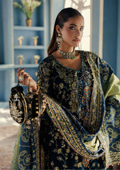 Udaipur By Aik Atelier Unstitched 3 Piece Luxury Velvet Formals Suit-LOOK 08