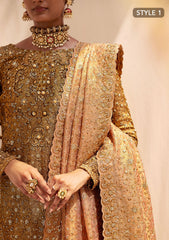 Aik Atelier Unstitched 3 Piece Wedding Festive Vol-02 Suit-LOOK 02