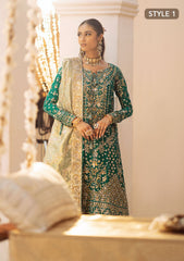 Aik Atelier Unstitched 3 Piece Wedding Festive Vol-02 Suit-LOOK 09