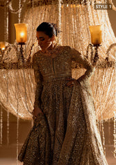 Aik Atelier Unstitched 3 Piece Wedding Festive Vol-01 Suit-LOOK 05