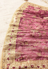 Aik Atelier Wedding Festive Shawl Vol-02 Suit-LIGHT GOLD