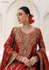 Aik Atelier Unstitched 3 Piece Wedding Festive Vol-02 Suit-LOOK 01