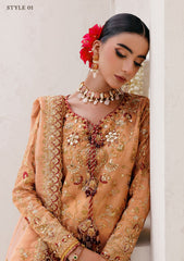 Aik Atelier Unstitched 3 Piece Wedding Festive Vol-02 Suit-LOOK 02
