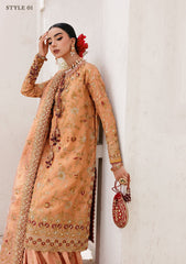 Aik Atelier Unstitched 3 Piece Wedding Festive Vol-02 Suit-LOOK 02