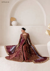Aik Atelier Unstitched 3 Piece Wedding Festive Vol-02 Suit-LOOK 04