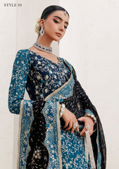Aik Atelier Unstitched 3 Piece Wedding Festive Vol-02 Suit-LOOK 09