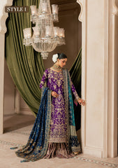 Aik Atelier Unstitched 3 Piece Wedding Festive Vol-01 Suit-LOOK 01