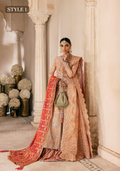 Aik Atelier Unstitched 3 Piece Wedding Festive Vol-01 Suit-LOOK 02
