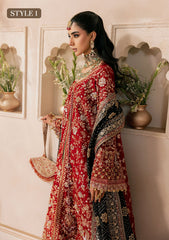 Aik Atelier Unstitched 3 Piece Wedding Festive Vol-01 Suit-LOOK 08