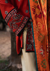 Aik Roz By Aik Atelier Stitched 3 Piece Karandi Suit-LOOK 06