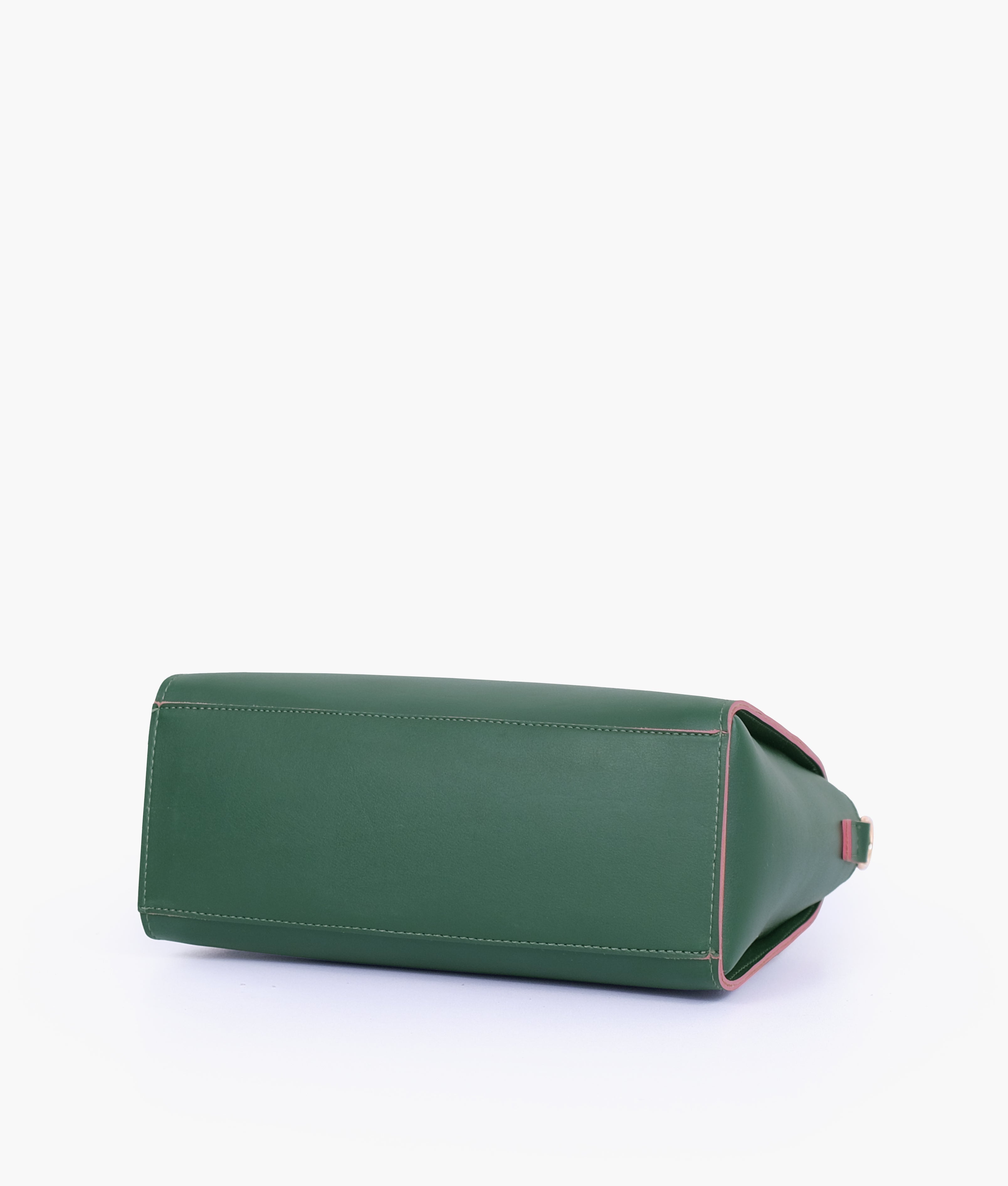 RTW Creation - Army green handbag with flower charm