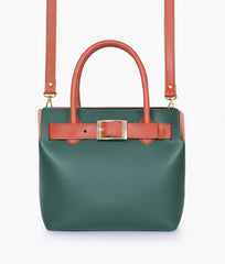 RTW Creation - Army green handbag with front buckle