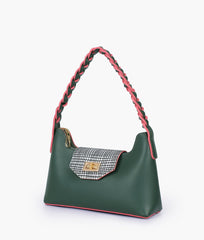 RTW Creation - Army green purse with braided strap