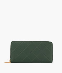 RTW Creation - Army green quilted pattern wallet