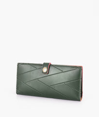 RTW Creation - Army green quilted two-fold wallet