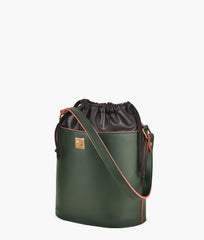 RTW Creation - Army green top-handle bucket bag