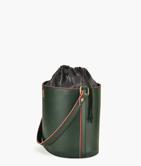 RTW Creation - Army green top-handle bucket bag