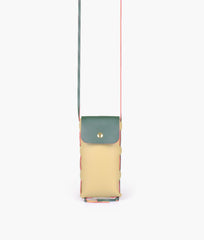 RTW Creation - Off-white and army green mobile pouch