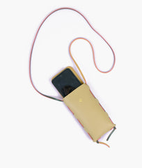 RTW Creation - Off-white and army green mobile pouch