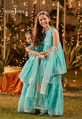 Asim Jofa Kids Pret Ajlk-10 Embroidered Poly Chiffon 3 Pcs