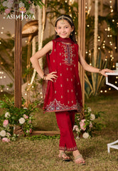 Asim Jofa Kids Pret Ajlk-07 Embroidered Poly Chiffon 3 Pcs